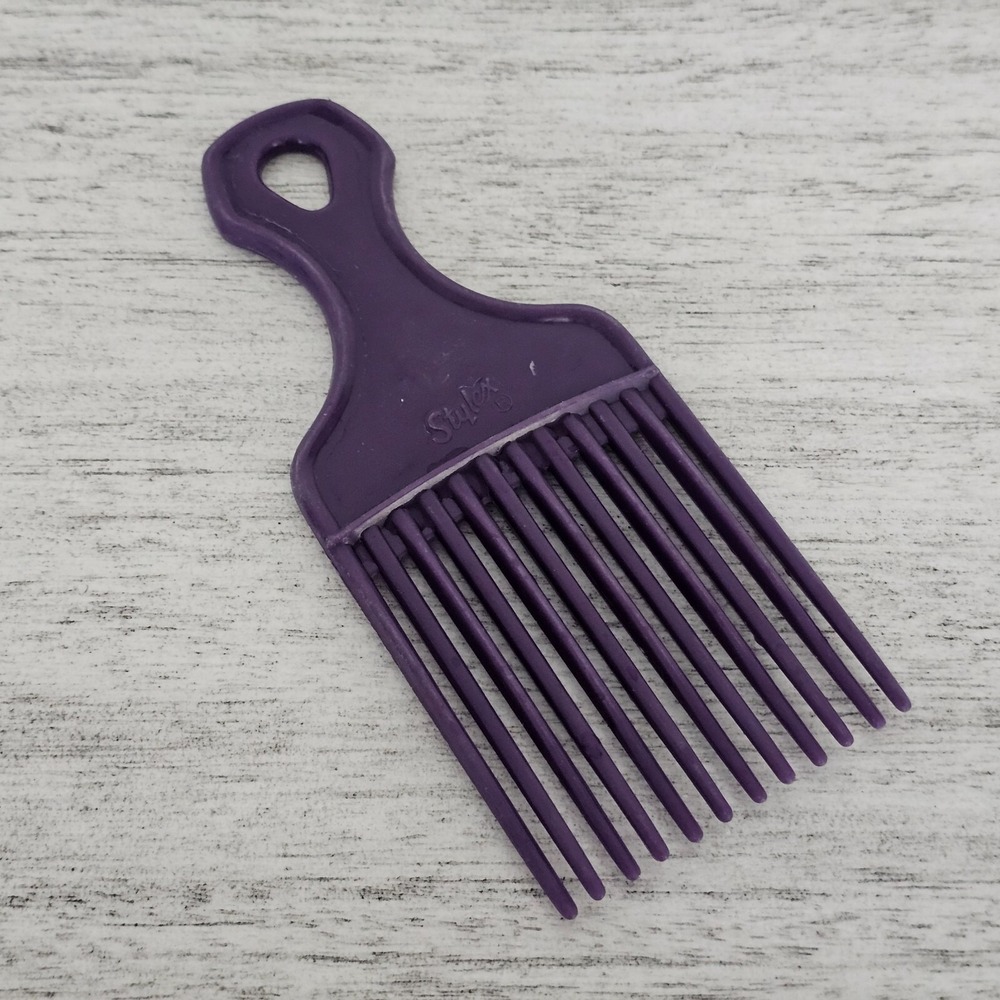 STYLEX HAIR PICK LIFT TEASE COMB PURPLE 7" Vintage‎